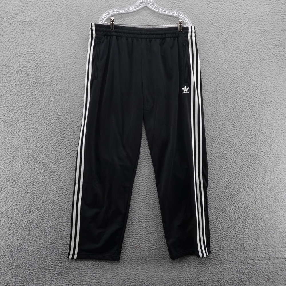 Adidas‎ Originals Mens Firebird Track Pants Black White Athletic NEW